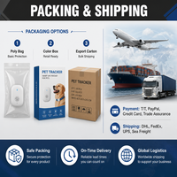 Étui de protection en silicone personnalisé pour traceur GPS d'animaux de compagnie, support AirTag pour collier de chien ou de chat, idéal pour l'extérieur - Vente en gros