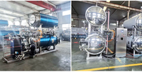 Autoclave à bain-marie pour la stérilisation des aliments préemballés, machine de stérilisation à double porte pour sachets, stérilisateur à vapeur