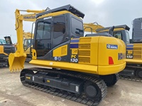 Excavatrice Komatsu PC130-7 d'occasion à bas prix, godet de 0,53 m, 13 tonnes, modèle 2012-2025, boîte de vitesses et moteur à vendre