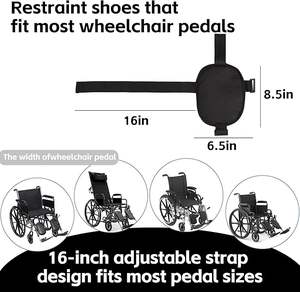 Reposapiés para Silla de Ruedas, Correas de Estabilidad, Organizador de Zapatos, Soporte de Sujeción Ligero para Pacientes Mayores en Recuperación - Product Image 4