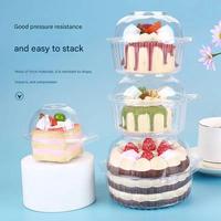 Boîte d'emballage transparente jetable pour gâteaux, boîte en plastique transparente, boîte à dessert, conteneur à dessert en plastique