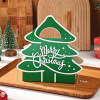 Conception personnalisée Mignonne boîte d'emballage cadeau détachable de Noël pour emballage de cadeau Bonbons Pomme Boîte de papier spéciale de luxe avec poignée
