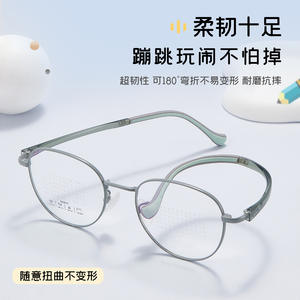Montures de lunettes ovales Danyang 34897, monture intégrale en alliage métallique, écologiques, unisexes, verres en acrylique - Product Image 2