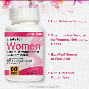 Suplemento multivitamínico y multimineral para mujer Estado de ánimo energético Cabello Piel Uñas Multivitamínico diario a B C <span class=keywords><strong>D</strong></span> E Zinc Calcio Más - Product Image 4