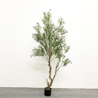 Plantes en pot en plastique en gros, 90 cm, 120 cm, 150 cm, 180 cm, 210 cm, 240 cm, décoration d'intérieur artificielle, faux olivier