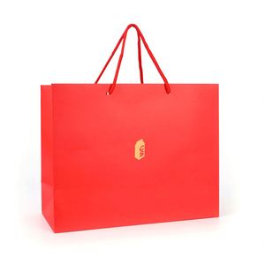 Wholesale Custom Logo Paper Carrier Luxury Cardboard Gift Packaging <b>Bags</b> With Ribbon Bow for Christmas Birthday Party - Product Image 3