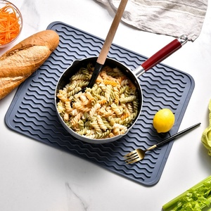Modern Design Folding Silicone Dish Drying Mat Water-Proof <b>Placemat</b> <b>for</b> Multiple <b>Table</b> Usage Non-Slip Kitchen Kitchenmat - Product Image 2