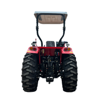 Tracteur 4x4 de 90 CV avec configuration optionnelle de chargeur frontal et de pelle arrière pour la culture et le terrassement de grandes surfaces agricoles