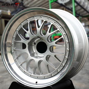 Cerchi in Lega Forgiati Argento <span class=keywords><strong>a</strong></span> 3 Pezzi con Razze <span class=keywords><strong>a</strong></span> Cesto 18 19 21 Pollici 5x112 Stile Retrò per BMW E46 E90 Berlina Classica - Product Image 1