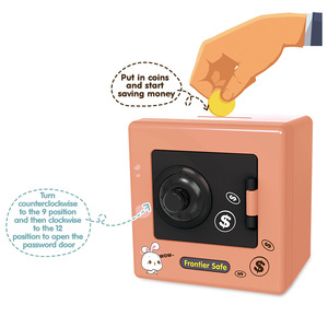 กระปุกออมสินแบบล็อครหัสขนาดเล็ก รุ่น Frontier Safe รูปทรงสี่เหลี่ยม สำหรับเด็กอายุ 5 ถึง 7 ปี ของขวัญ ของเล่น - Product Image 1