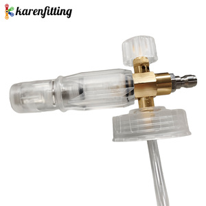 Pistola de Espuma para Lavado de Autos de Alta Presión de 1/4 de Pulgada, Transparente, Ajustable, con Botella de 1 Litro - Product Image 2