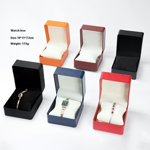 <span class=keywords><strong>Boîte</strong></span> <span class=keywords><strong>de</strong></span> <span class=keywords><strong>montre</strong></span> en cuir PU noir <span class=keywords><strong>haut</strong></span> <span class=keywords><strong>de</strong></span> <span class=keywords><strong>gamme</strong></span> stockage <span class=keywords><strong>de</strong></span> bijoux <span class=keywords><strong>de</strong></span> mode et Bracelet étui-cadeau pour emballage <span class=keywords><strong>de</strong></span> <span class=keywords><strong>montre</strong></span> en gros - Product Image 1