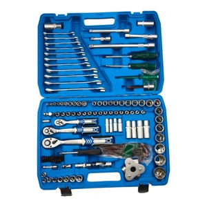 Outils de réparation universels de haute qualité pour voitures et camions, ensemble d'outils combinés à double usage, clé à cliquet, tournevis, 121 pièces - Product Image 1
