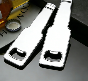Apribottiglie Economico Minimalista a Forma di Bottiglia <span class=keywords><strong>in</strong></span> Acciaio Inox, <span class=keywords><strong>Portachiavi</strong></span> Creativo per Bar e Casa - Product Image 1