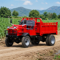 Camion benne agricole diesel fiable pour le transport de marchandises, benne hydraulique avec transmission 4x4, capacité de charge de 2-3 tonnes
