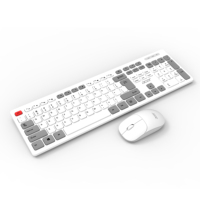 Logo personnalisé 2.4Ghz Clavier sans fil et mini souris filaire Combo Set 3 touches Anti-Ghosting pour le bureau/les jeux