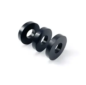 Großhandel Fabrik hergestellt langlebige Rohr flansch Gummi Silikon schwarz Dichtung platte mit Loch für die Industrie
