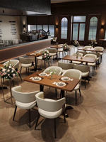 Restaurant haut de gamme Restaurant occidental Table d'hôtel commerciale moderne Salle à manger Restaurant Café Chaises Booth Table Canapé Durable