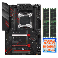 Mesin Motherboard langsung dari pabrik X99 MR9A PRO MAX-termasuk CPU LGA2011-3 Xeon E5 2680V4 2x8GB DDR4 ECC RAM NVMe M.2