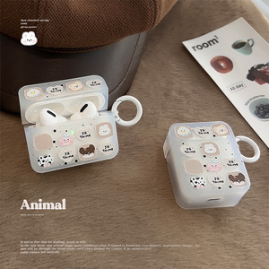 Cute Little Animal Auricular Funda protectora para Apple <span class=keywords><strong>AirpodsPro</strong></span> 2 Auricular Cubierta 3rd Generation Ins Style para airpods 4 - Product Image 5