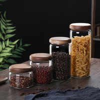 Récipient de stockage alimentaire carré en verre pour cuisine, multifonctionnel, en verre, hermétique, de qualité alimentaire, avec couvercle