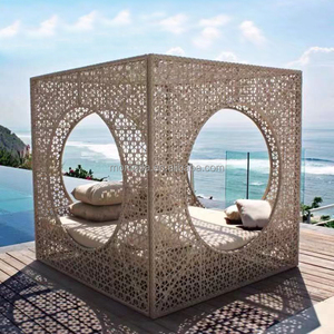 Mobilier d'extérieur en rotin rond en osier chaud Jardin <span class=keywords><strong>suspendu</strong></span> nid aile <span class=keywords><strong>lit</strong></span> <span class=keywords><strong>de</strong></span> <span class=keywords><strong>soleil</strong></span> nouveau design extérieur <span class=keywords><strong>lit</strong></span> <span class=keywords><strong>de</strong></span> repos double - Product Image 6