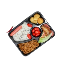 Conteneurs alimentaires chauds de Restaurant à emporter, emballage à emporter en plastique à micro-ondes Bento PP boîte à déjeuner