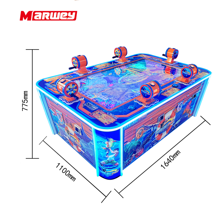 Coin Operated 6 Player Fish Table Games Lottery Machine Fish Game Table Fishing Hunter Gambling