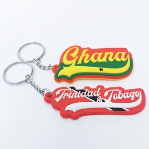 OEM Factory PVC Keychain Custom Full Color Embossed Key Chainscustom 2D 3D Soft PVC Rubber Keychain - Product Image 2