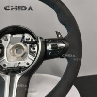 Volant en daim rouge M Sport M1 M2, adapté aux BMW F01 E90 F06 F07 F10 F15 F16 F22 F30 F36 F80 F87 X3 X4 X5 X6