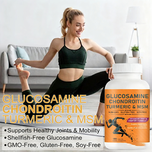 OEM Pillen Glucosamin Chondroitin Kurkuma & MSM Fortgeschrittene Unterstützung für Gelenke & Knorpel Gesunde Beweglichkeit 60 Kapseln - Product Image 3