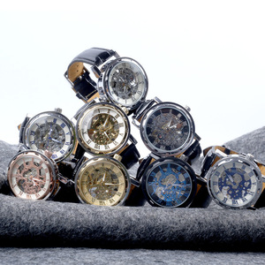 Reloj Mecánico Automático de Lujo para Hombre, Totalmente en Acero Inoxidable, Correa de Cuero, Esfera de 40 mm, Ancho de Correa de 20 mm - Product Image 6