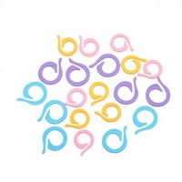 50 pièces de marqueurs de points hélicoïdaux en plastique, marqueurs de crochet, accessoires de crochet, outils de tricot, marqueurs de crochet verrouillables