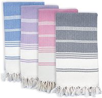Wholesale 100% Cotton Turkish Beach Towel Printed Bulk Hotel Bath Towels White Color