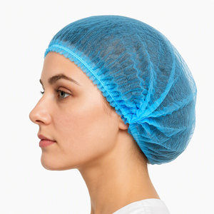 Casquette non tissée bleue, respirante, en tissu <span class=keywords><strong>vert</strong></span> et <span class=keywords><strong>rose</strong></span>, commande en gros, anti-buée, certifiée CE, anti-poussière, de qualité alimentaire, légère - Product Image 1