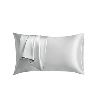 16 taies d'oreiller en soie de mûrier 100% naturelle de style européen de luxe lavables avec fermeture à enveloppe ou fermeture éclair invisible écologiques - Product Image 1
