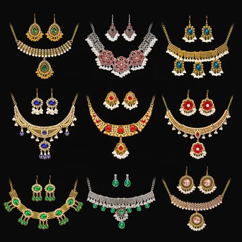 trending products 2024 new arrivals boho Palace French Geometric Vintage Necklace Women's Jewelry Accessories Sets