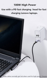 100W Universel Pour Ordinateur Portable <span class=keywords><strong>Adaptateur</strong></span> secteur Connecteur Magnétique Câble USB C Type C à Dc Power <span class=keywords><strong>Jack</strong></span> <span class=keywords><strong>Adaptateur</strong></span> Rapide Fil De Charge Convertisseur - Product Image 4