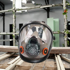 Masker Wajah bahan silikon CE polikarbonat, masker pelindung wajah penuh bahan silikon untuk industri - Product Image 5