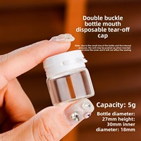 Flacon distributeur en verre antivol pour crème, fond de teint, lotion liquide, échantillon cosmétique, mini flacon vide portable de voyage
