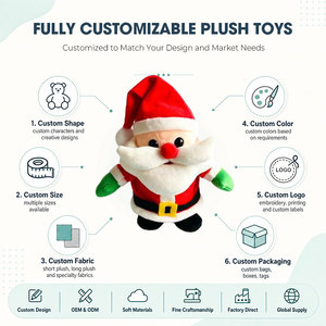Peluche de Noël de qualité supérieure et confortable avec rembourrage en coton PP pour enfants, cadeau d'hiver et décoration festive pour la maison - Product Image 2