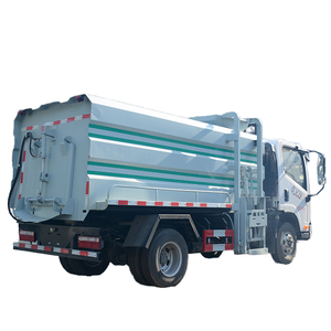 รถบรรทุกขยะอุตสาหกรรมแบบถังติดตั้งด้านข้างพร้อมกระปุกเกียร์อัตโนมัติอุปกรณ์ขนถ่ายขยะ - Product Image 4