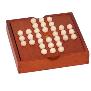 Juego <span class=keywords><strong>de</strong></span> mesa <span class=keywords><strong>de</strong></span> solitario plegable <span class=keywords><strong>de</strong></span> madera | <span class=keywords><strong>Ajedrez</strong></span> <span class=keywords><strong>de</strong></span> diamante, <span class=keywords><strong>ajedrez</strong></span> Kongming, juguete <span class=keywords><strong>de</strong></span> rompecabezas para un solo jugador para la diversión <span class=keywords><strong>de</strong></span> mesa <span class=keywords><strong>de</strong></span> los niños - Product Image 1