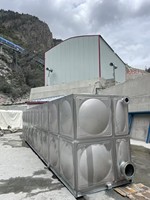 Réservoir d'eau potable modulaire en acier inoxydable soudé TENGXING de 10 000 litres avec une productivité de 1000 L/h, 220 V, garantie 1 an