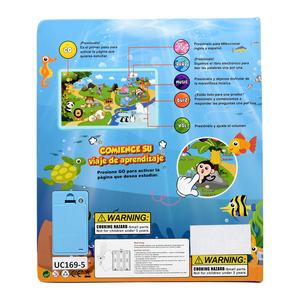 Libro Educativo Bilingüe Francés Español Inglés con Sonidos para Bebés, Juguete Musical Interactivo para el Aprendizaje Temprano con Audio en Plástico - Product Image 3