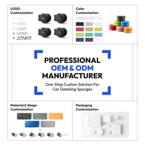 QT-P004 Spugna per Lavaggio Auto a Forma di 8 in Ciniglia e Microfibra, Spugna Multifunzionale per Detailing Auto, Facile da Usare, Colore e Logo Personalizzabili - Product Image 6