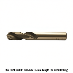 Broca helicoidal HSS de 13.5 mm y 107 mm de longitud para perforación de metal - Product Image 2