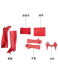 2024 BAIGE película Cosplay <span class=keywords><strong>disfraces</strong></span> Wanda Vision Wanda disfraz <span class=keywords><strong>de</strong></span> <span class=keywords><strong>bruja</strong></span> <span class=keywords><strong>escarlata</strong></span> para Halloween - Product Image 5