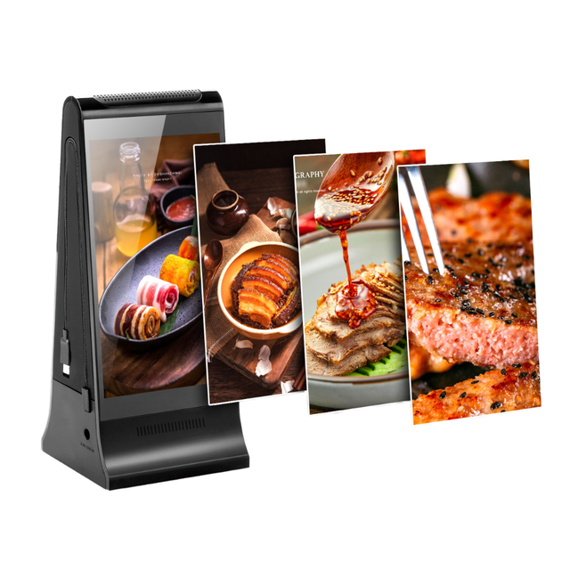 Small Indoor LCD Table Interactive Multi-Touch Screen 7 Inch WIFI AD APP Based Digital Advertising Display for Restaurant
