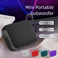 Mini-enceinte portable personnalisée en plastique avec poignée, double haut-parleur actif, subwoofer 5-10W, son HIFI, Bluetooth 5.3, basses puissantes, pour camping en extérieur
